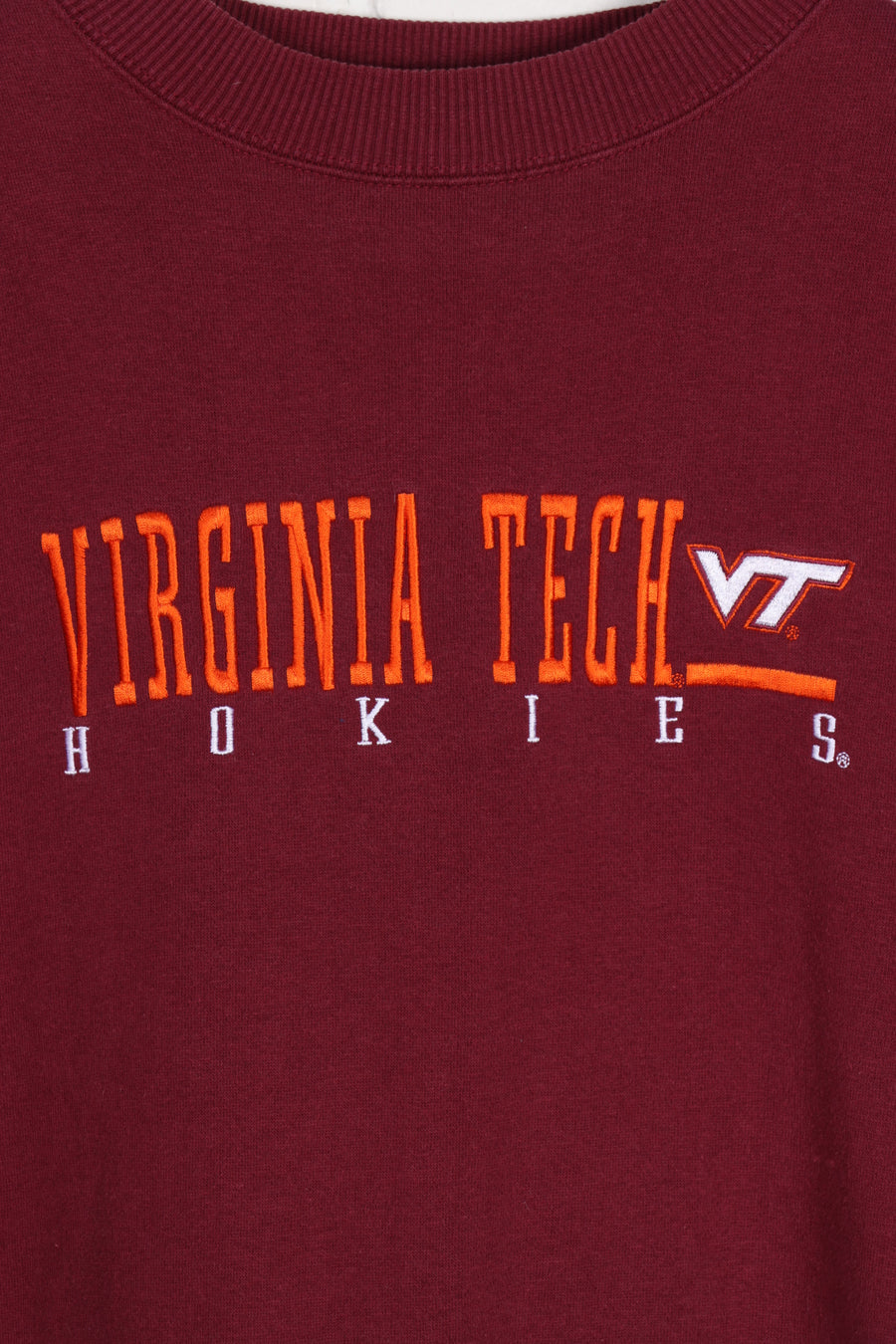 Virginia Tech Hokies Embroidered College STARTER Sweatshirt (XL)