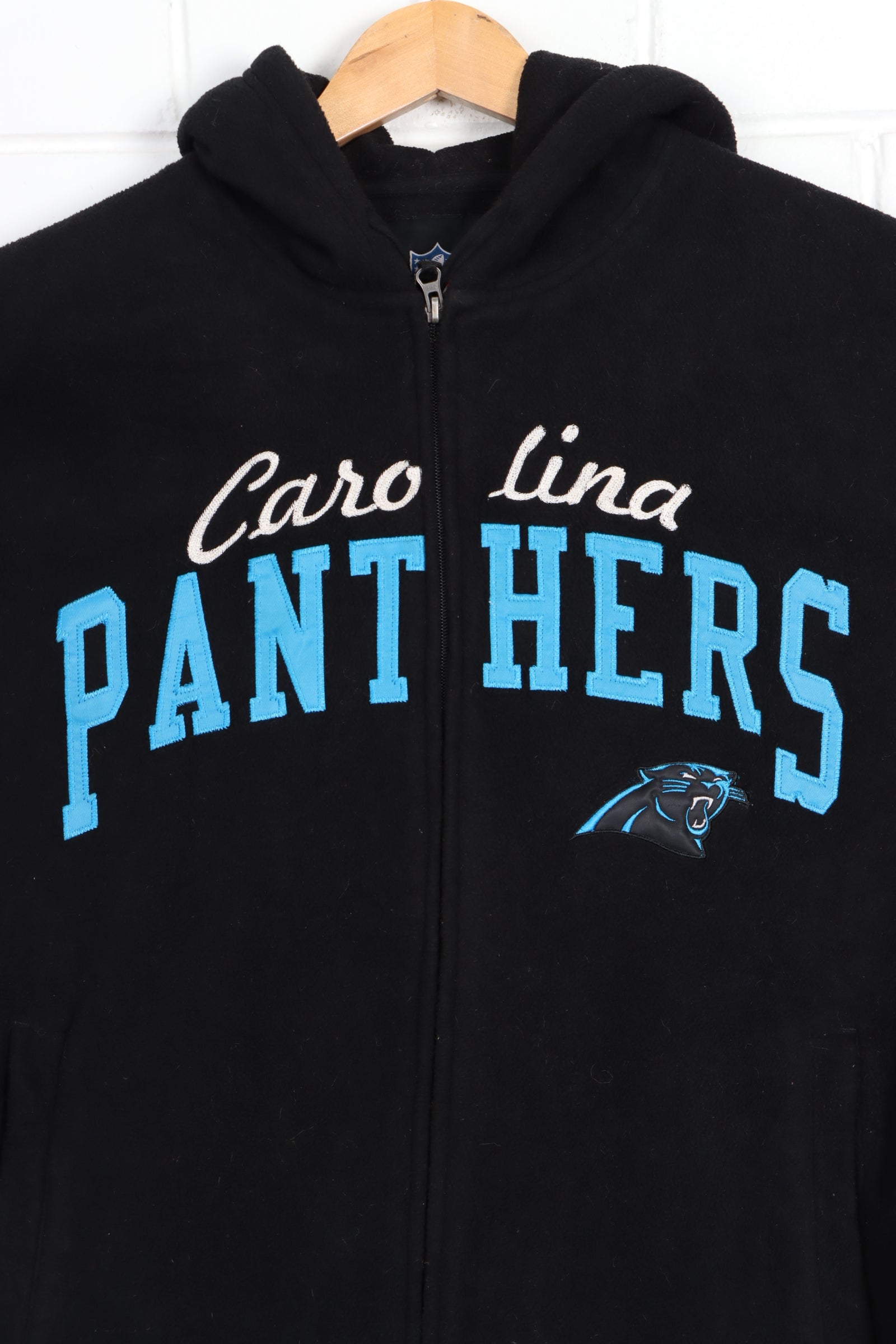 NFL Carolina Panthers Fleece Zip Up Jacket (XL) | Vintage Sole